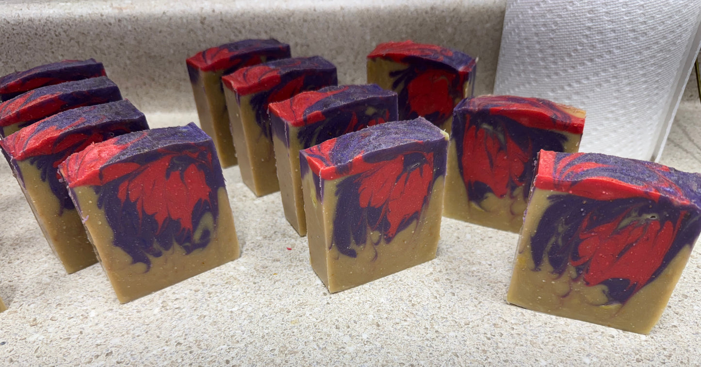 Hibiscus & Coconut Goat Milk Bar Soap
