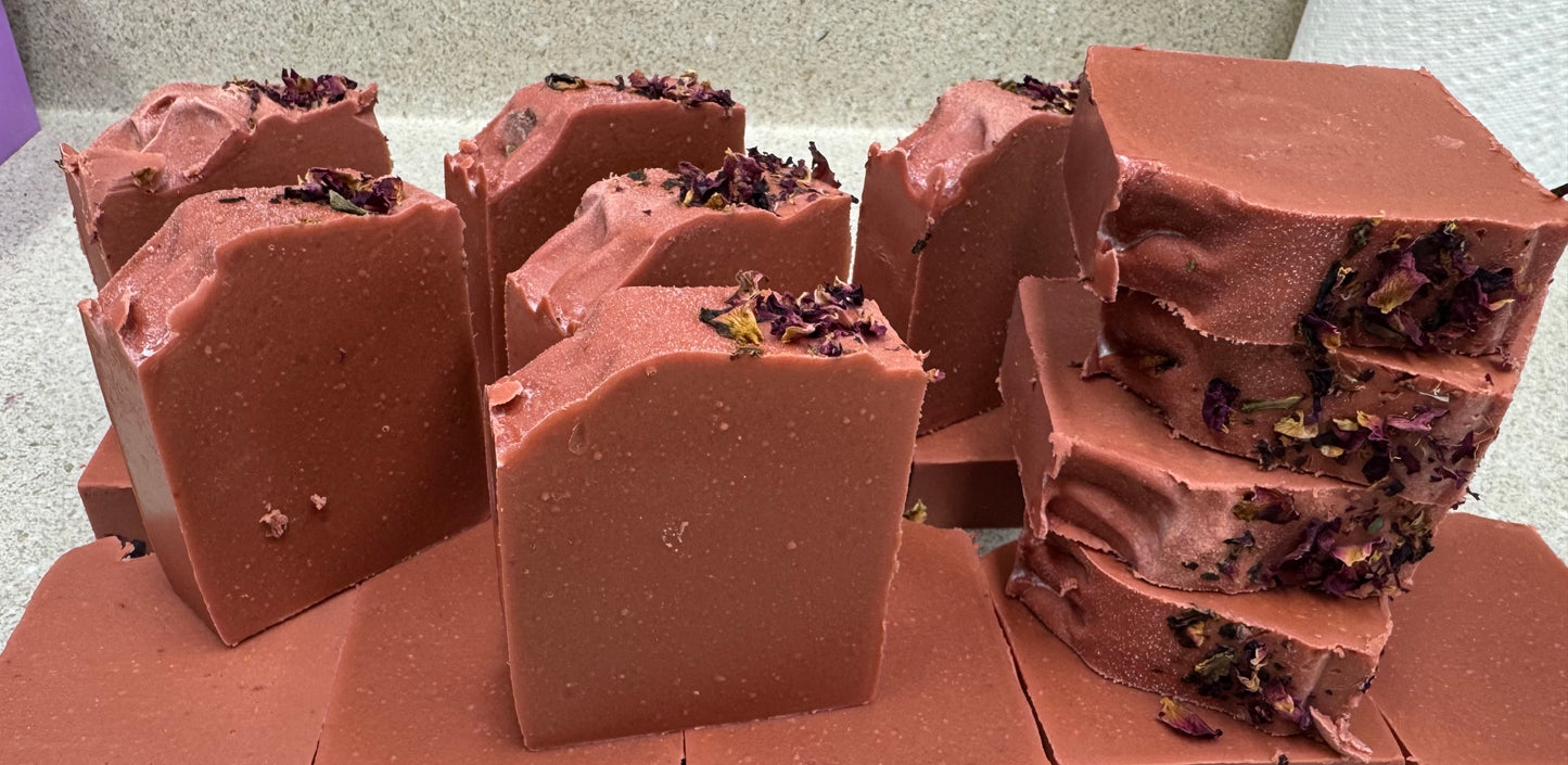 Rose Petals Goat Milk Bar Soap