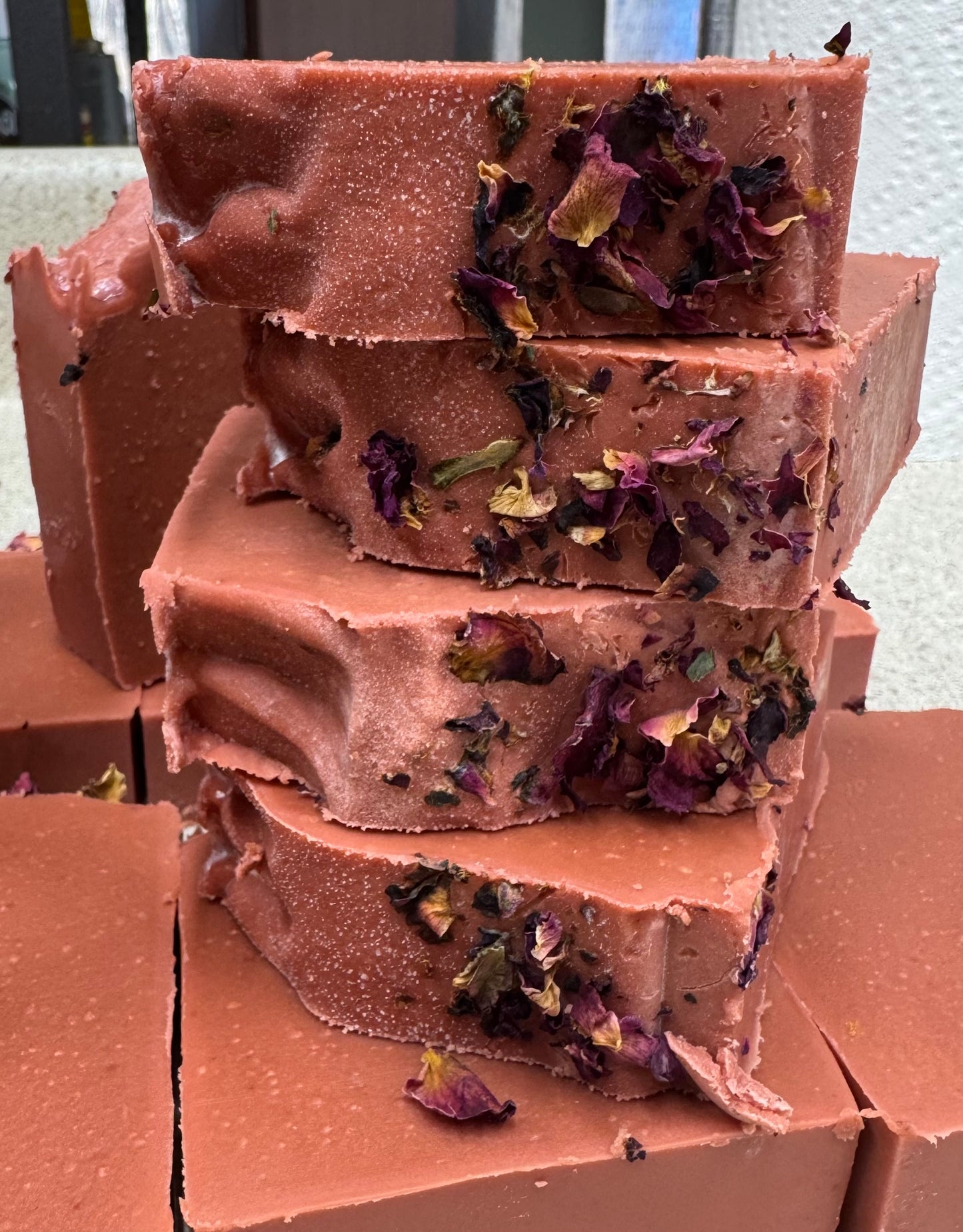 Rose Petals Goat Milk Bar Soap