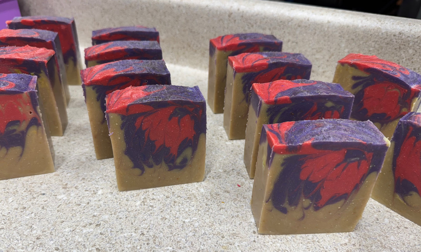 Hibiscus & Coconut Goat Milk Bar Soap