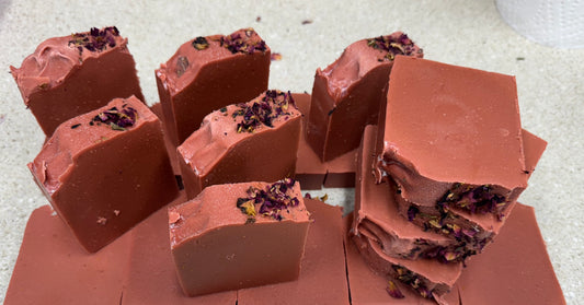 Rose Petals Goat Milk Bar Soap